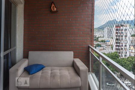 Varanda da Sala  de apartamento à venda com 3 quartos, 111m² em Maracanã, Rio de Janeiro