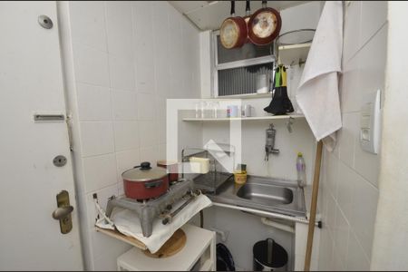 Cozinha americana de apartamento para alugar com 1 quarto, 21m² em Botafogo, Rio de Janeiro