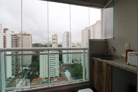 Varanda de apartamento à venda com 1 quarto, 45m² em Santo Amaro, São Paulo