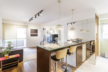 Sala de apartamento para alugar com 2 quartos, 56m² em Itaim Bibi, São Paulo