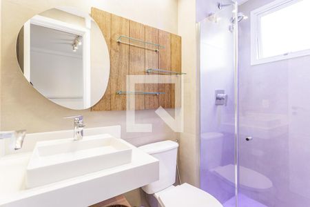 Banheiro da Suíte 1 de apartamento para alugar com 2 quartos, 56m² em Itaim Bibi, São Paulo