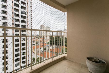 Varanda da Sala de apartamento para alugar com 2 quartos, 60m² em Vila Bertioga, São Paulo