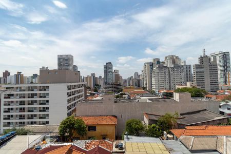 Varanda da sala - vista de kitnet/studio para alugar com 1 quarto, 35m² em Pinheiros, São Paulo