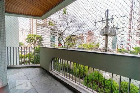 Varanda da Sala de apartamento à venda com 3 quartos, 144m² em Vila Bastos, Santo André