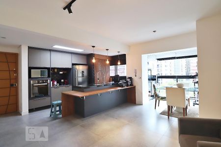 Sala de apartamento para alugar com 3 quartos, 85m² em Jardim, Santo André