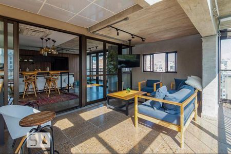 Studio para alugar com 34m², 1 quarto e sem vaga Studio para alugar com 34m², 1 quarto e sem vagaSalão de festas