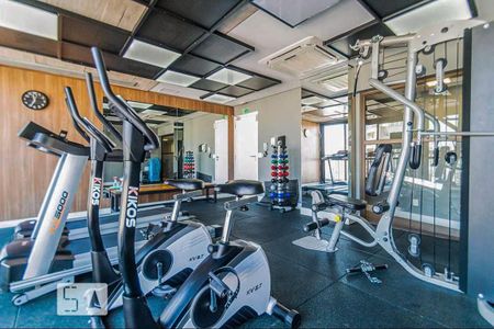 Studio para alugar com 34m², 1 quarto e sem vaga Studio para alugar com 34m², 1 quarto e sem vagaAcademia