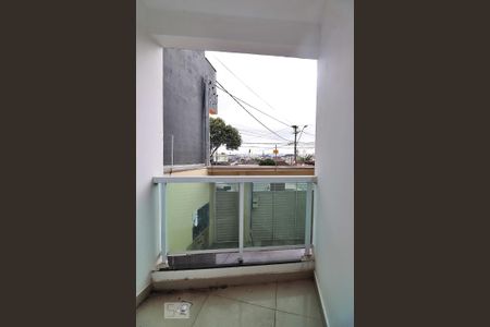 Varanda da Suíte 1 de apartamento à venda com 3 quartos, 74m² em Jardim Rina, Santo André