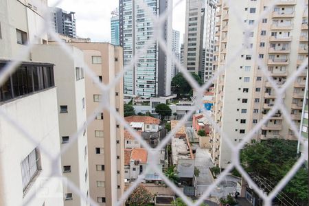 Vista da sala de apartamento para alugar com 1 quarto, 40m² em Aclimação, São Paulo
