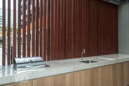 Studio à venda com 32m², 1 quarto e sem vagaÁrea Gourmet