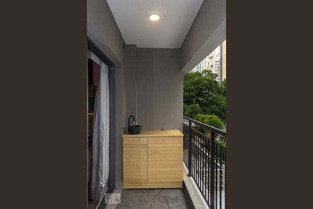Studio à venda com 32m², 1 quarto e sem vagaVaranda