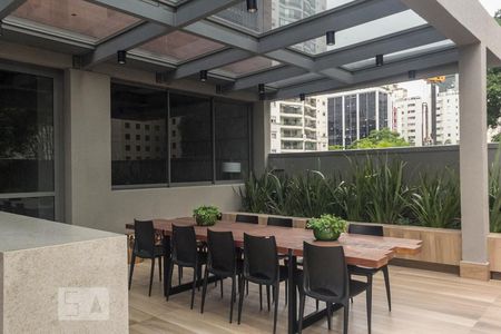 Studio à venda com 32m², 1 quarto e sem vagaÁrea Gourmet