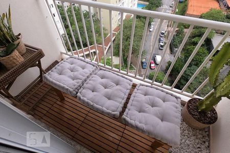 Varanda da Sala de apartamento para alugar com 2 quartos, 48m² em Parque Reboucas, São Paulo