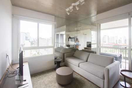 Sala de kitnet/studio para alugar com 1 quarto, 69m² em Cidade Monções, São Paulo