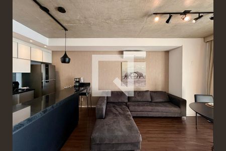 Sala de apartamento para alugar com 1 quarto, 69m² em Cidade Monções, São Paulo