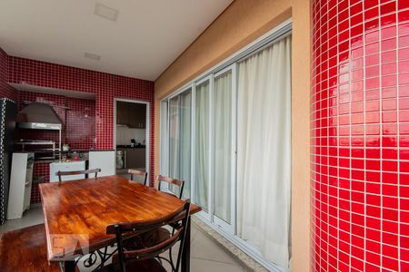 Varanda Gourmet de apartamento à venda com 3 quartos, 154m² em Vila Assunção, Santo André