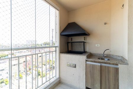 Varanda da Sala de apartamento para alugar com 2 quartos, 58m² em Vila Caraguatá, São Paulo