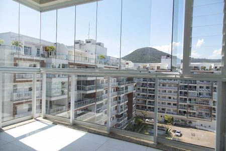 Varanda da sala de apartamento à venda com 3 quartos, 136m² em Recreio dos Bandeirantes, Rio de Janeiro