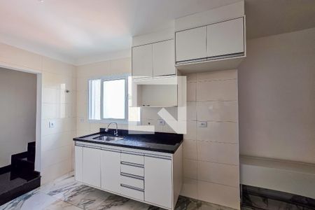 Sala e Cozinha de apartamento para alugar com 2 quartos, 78m² em Campestre, Santo André