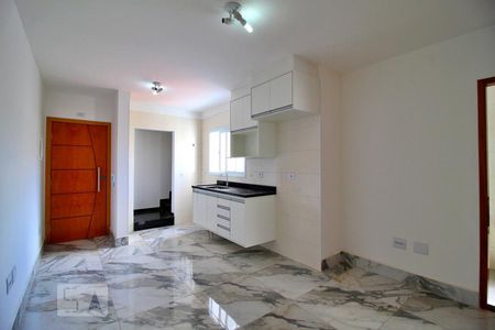 Sala/Cozinha de apartamento para alugar com 2 quartos, 78m² em Campestre, Santo André