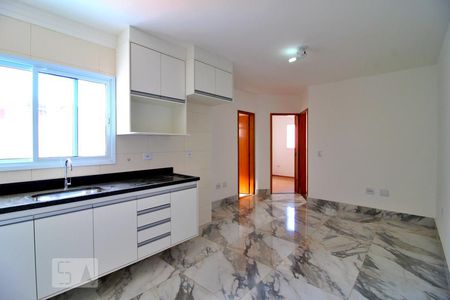 Sala/Cozinha de apartamento para alugar com 2 quartos, 78m² em Campestre, Santo André