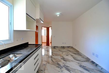 Sala/Cozinha de apartamento para alugar com 2 quartos, 78m² em Campestre, Santo André