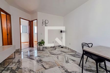 Sala e Cozinha de apartamento para alugar com 2 quartos, 78m² em Campestre, Santo André