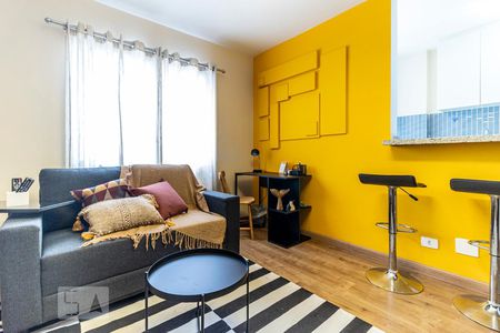 Sala - Sofá de apartamento para alugar com 1 quarto, 38m² em Consolação, São Paulo