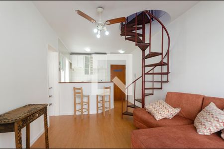 Detalhe Sala de apartamento para alugar com 1 quarto, 90m² em Rio Branco, Porto Alegre