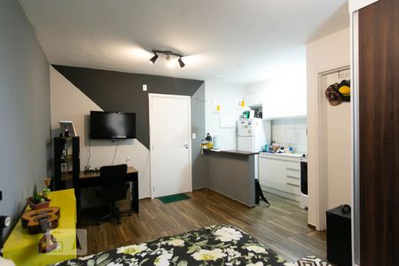 Quarto / Cozinha de apartamento à venda com 1 quarto, 24m² em Vila Campanela, São Paulo
