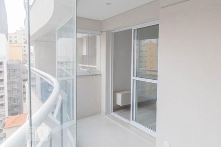 Varanda da Sala de apartamento para alugar com 1 quarto, 46m² em Santa Efigênia, São Paulo