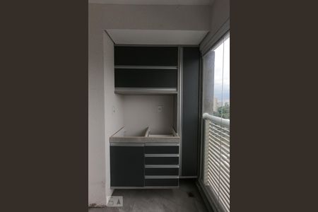 Varanda da Sala de apartamento para alugar com 1 quarto, 39m² em Vila Andrade, São Paulo