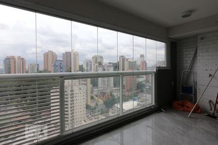 Varanda da Sala de apartamento para alugar com 1 quarto, 39m² em Vila Andrade, São Paulo