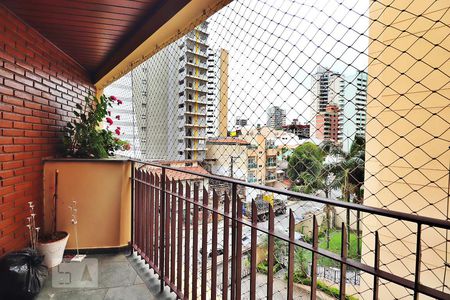 Varanda da Sala de apartamento à venda com 3 quartos, 138m² em Vila Bastos, Santo André