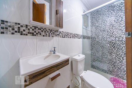 Banheiro  de apartamento à venda com 2 quartos, 48m² em Vila America, Santo André