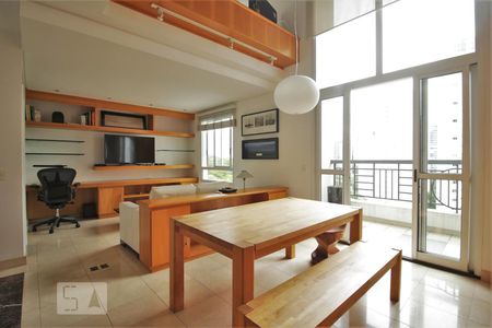 Sala de apartamento à venda com 1 quarto, 82m² em Paraíso do Morumbi, São Paulo