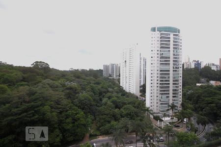 Vista da varanda de apartamento à venda com 1 quarto, 82m² em Paraíso do Morumbi, São Paulo