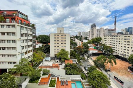 Sala - vista de apartamento para alugar com 3 quartos, 98m² em Cerqueira César, São Paulo