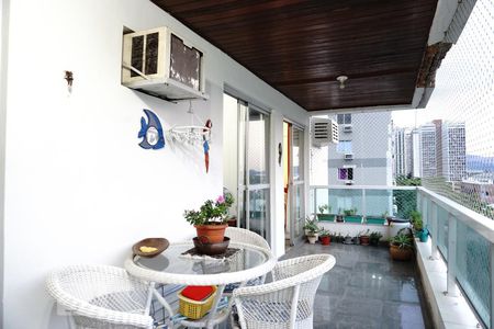 Varanda da Sala de apartamento para alugar com 3 quartos, 100m² em Barra da Tijuca, Rio de Janeiro