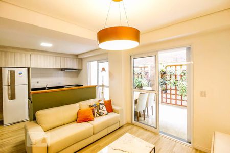 Apartamento para alugar com 58m², 1 quarto e 2 vagasSala