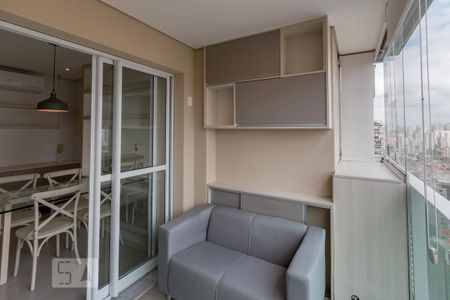 Varanda da Sala de apartamento para alugar com 1 quarto, 40m² em Cidade Monções, São Paulo