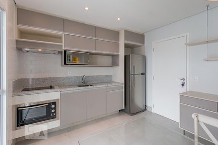 Sala/Cozinha de apartamento para alugar com 1 quarto, 40m² em Cidade Monções, São Paulo