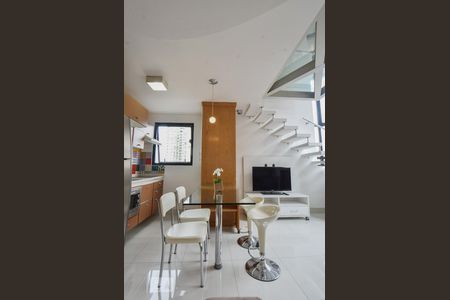 Sala de Jantar de apartamento para alugar com 1 quarto, 49m² em Brooklin Paulista, São Paulo