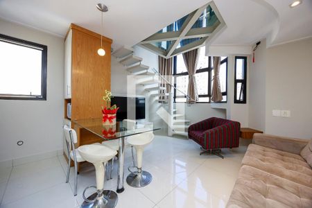Sala de apartamento para alugar com 1 quarto, 49m² em Brooklin Paulista, São Paulo
