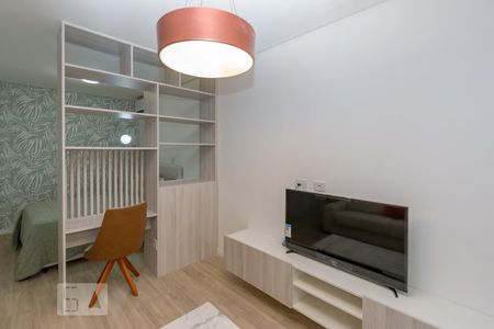 Sala de apartamento para alugar com 1 quarto, 58m² em Santo Amaro, São Paulo