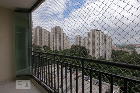 Varanda da Sala de apartamento para alugar com 2 quartos, 65m² em Chácara Agrindus, Taboão da Serra