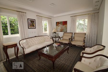 Sala de estar de casa de condomínio à venda com 4 quartos, 407m² em Jardim do Sol, Campinas