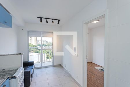 Sala, cozinha e área de serviço de apartamento para alugar com 1 quarto, 29m² em Casa Verde, São Paulo