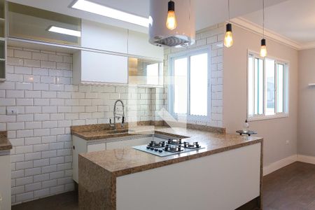 cozinha integrada de apartamento à venda com 2 quartos, 120m² em Parque São Vicente, Santo André