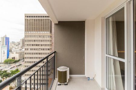 Varanda de kitnet/studio para alugar com 1 quarto, 24m² em Consolação, São Paulo